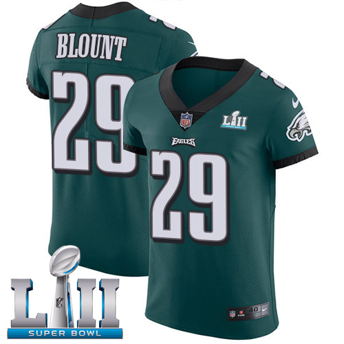Nike Eagles #29 LeGarrette Blount Midnight Green Team Color Super Bowl LII Men's Stitched NFL Vapor Untouchable Elite Jersey